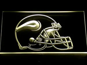 Minnesota Vikings Helmet LED Neon Sign