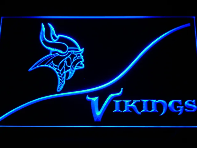 Minnesota Vikings Split LED Neon Sign