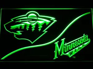 Minnesota Wild Split LED Neon Sign