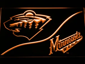 Minnesota Wild Split LED Neon Sign