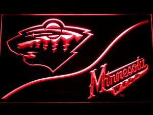 Minnesota Wild Split LED Neon Sign