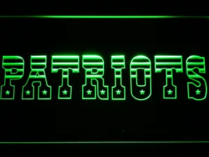 New England Patriots 1971-1992 LED Neon Sign - Legacy Edition
