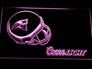 New England Patriots Coors Light Helmet LED Neon Sign
