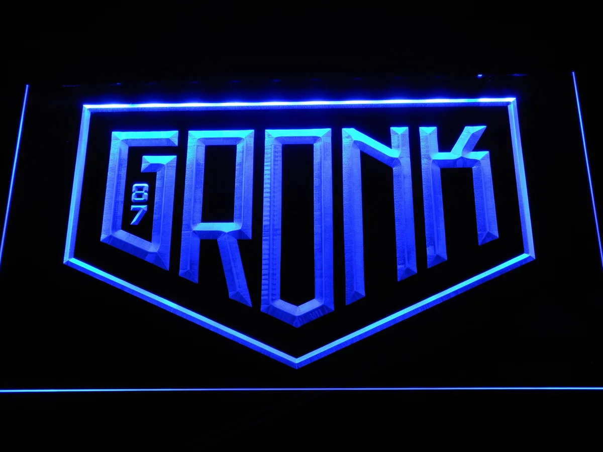 New England Patriots Gronk Logo LED Neon Sign