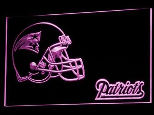 New England Patriots Helmet LED Neon Sign