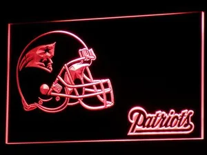New England Patriots Helmet LED Neon Sign