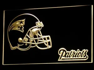 New England Patriots Helmet LED Neon Sign