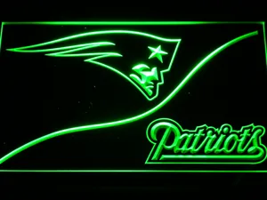 New England Patriots Split LED Neon Sign