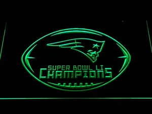 New England Patriots Super Bowl 51 Champions LED Neon Sign