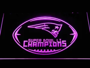 New England Patriots Super Bowl 51 Champions LED Neon Sign