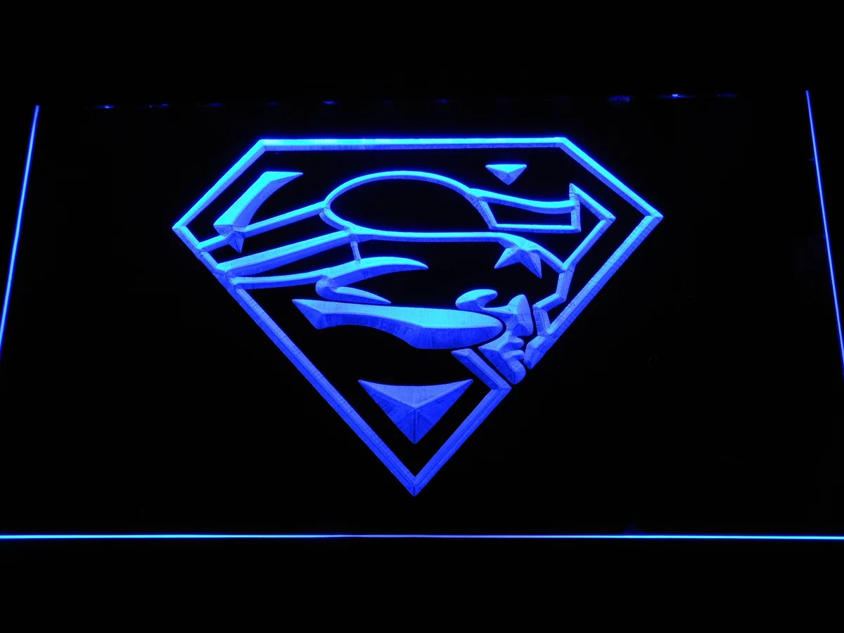 New England Patriots Superman LED Neon Sign