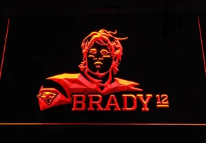 New England Patriots Tom Brady LED Neon Sign