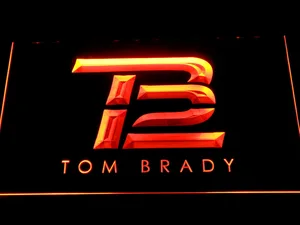 New England Patriots Tom Brady Logo LED Neon Sign