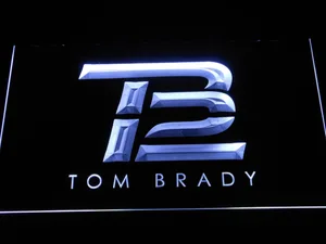New England Patriots Tom Brady Logo LED Neon Sign