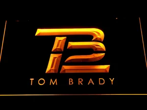 New England Patriots Tom Brady Logo LED Neon Sign