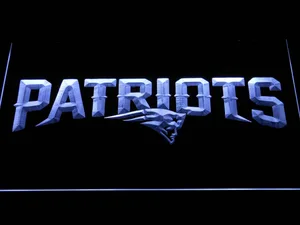 New England Patriots Wordmark LED Neon Sign