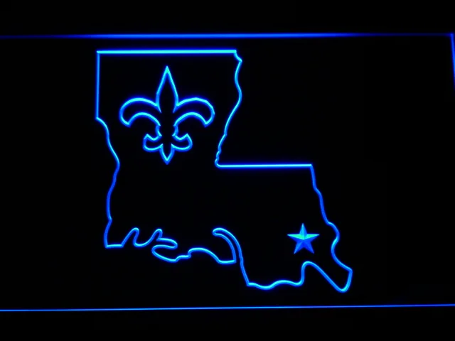 New Orleans Saints 2000-2005 LED Neon Sign - Legacy Edition