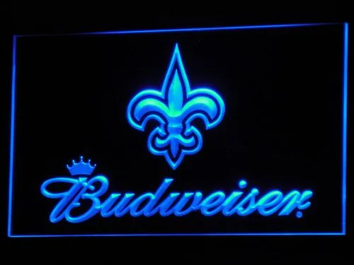 New Orleans Saints Budweiser LED Neon Sign
