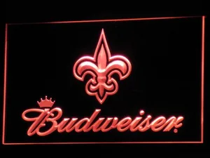 New Orleans Saints Budweiser LED Neon Sign