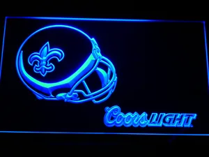 New Orleans Saints Coors Light Helmet LED Neon Sign