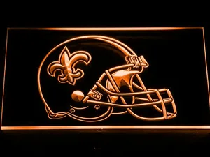 New Orleans Saints Helmet LED Neon Sign
