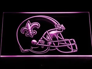New Orleans Saints Helmet LED Neon Sign