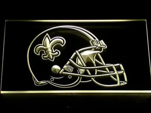 New Orleans Saints Helmet LED Neon Sign