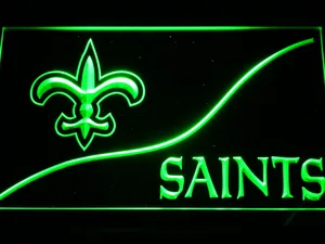 New Orleans Saints Split LED Neon Sign