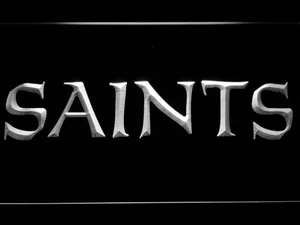 New Orleans Saints Text LED Neon Sign