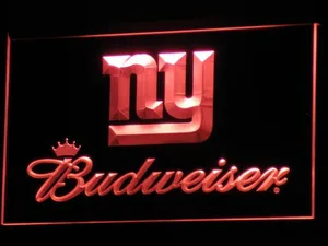 New York Giants Budweiser LED Neon Sign