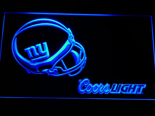 New York Giants Coors Light Helmet LED Neon Sign