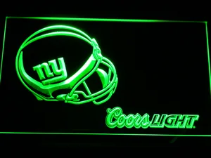 New York Giants Coors Light Helmet LED Neon Sign