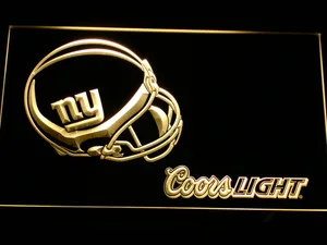 New York Giants Coors Light Helmet LED Neon Sign