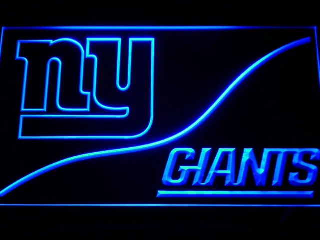 New York Giants Split LED Neon Sign