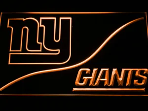 New York Giants Split LED Neon Sign