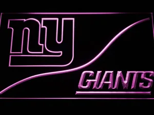 New York Giants Split LED Neon Sign