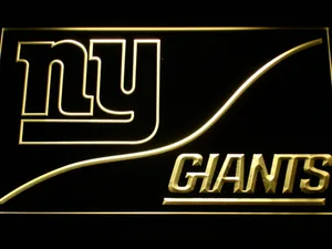 New York Giants Split LED Neon Sign