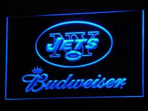 New York Jets Budweiser LED Neon Sign