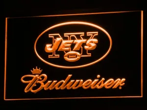 New York Jets Budweiser LED Neon Sign