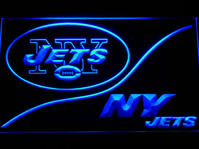 New York Jets Split LED Neon Sign