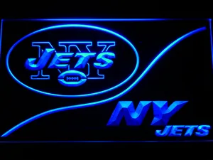 New York Jets Split LED Neon Sign