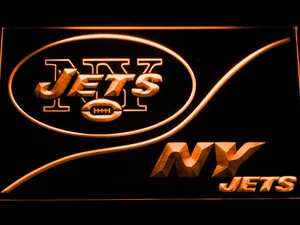 New York Jets Split LED Neon Sign