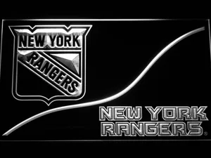 New York Rangers Split LED Neon Sign