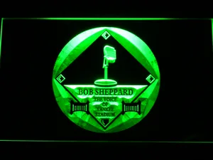 New York Yankees Bob Sheppard Memorial Logo LED Neon Sign - Legacy Edition