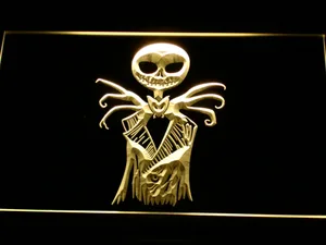 Nightmare Before Christmas Jack Skellington LED Neon Sign