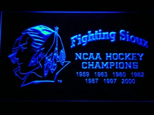 North Dakota Fighting Sioux LED Neon Sign - Legacy Edition