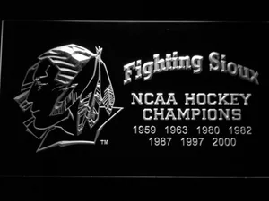 North Dakota Fighting Sioux LED Neon Sign - Legacy Edition