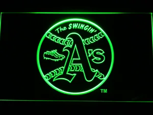 Oakland Athletics 1971-1981 Swinging A's LED Neon Sign - Legacy Edition
