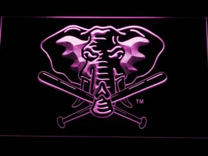 Oakland Athletics 1993-1994 Elephant Logo LED Neon Sign - Legacy Edition