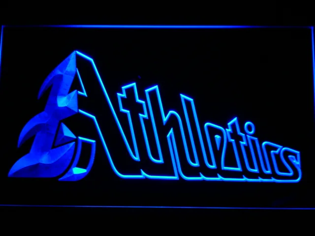 Oakland Athletics 1999 Turn Ahead the Clock Logo LED Neon Sign - Legacy Edition